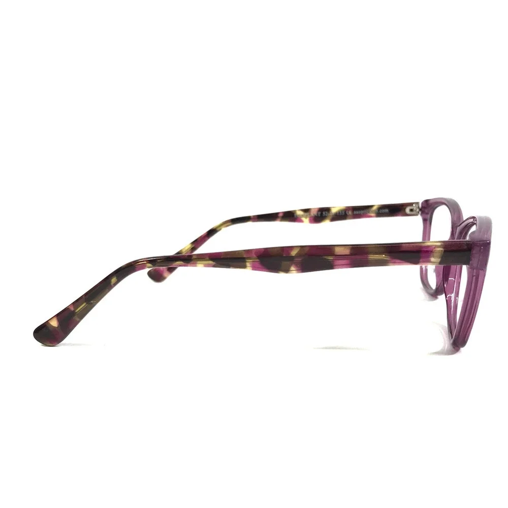 New Globe Eyeglasses Frames L4095 EGGPLANT Clear Purple Brown Tortoise 52-16-135